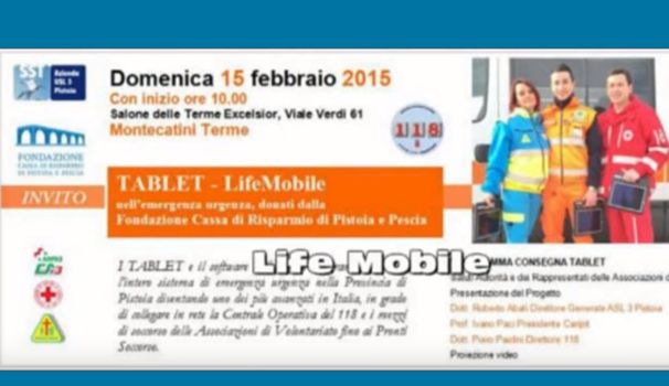 I tablet LifeMobile donati dalla Fondazione Cassa di Risparmio Pescia e Pistoia